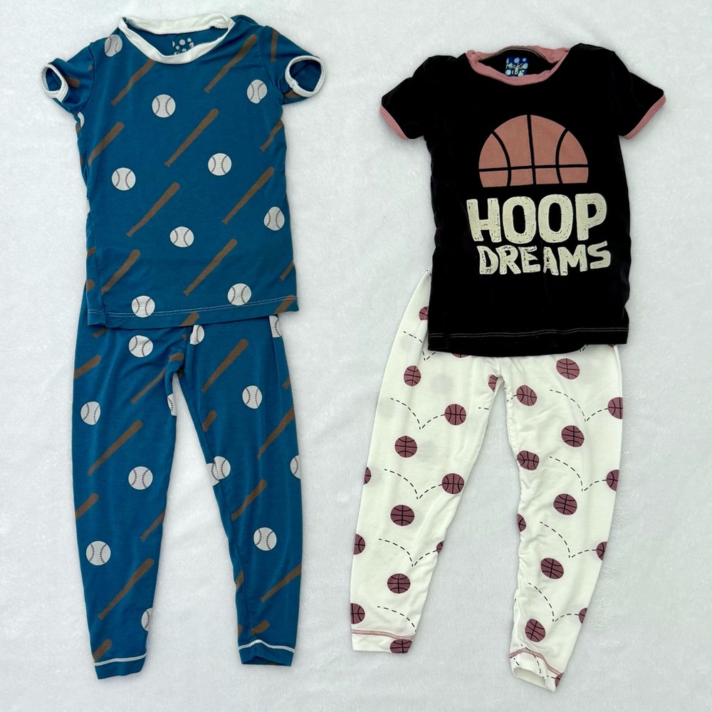 Kickee Pants Short Sleeve Pajamas Size 3T